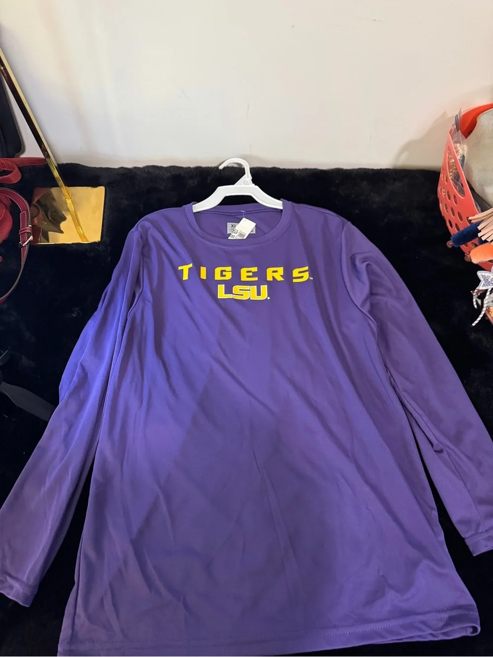 Tigers Purple Long-Sleeve Kids Tee